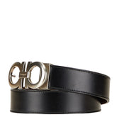 サルヴァトーレフェラガモ ガンチーニ ベルト ブラック ブラウン レザー レディース Salvatore Ferragamo 【中古】